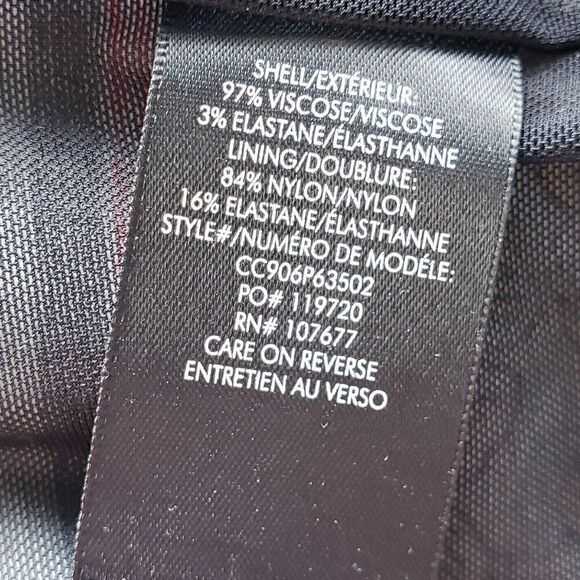 Alice and Olivia Delora Floral Midi Sheath Dress Size 2 Colorful Mosaic Stretch - Picture 11 of 14